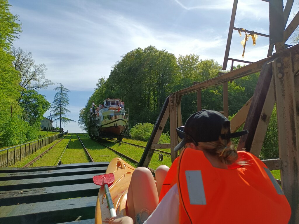 rodzinny spływ kajakowy - pochylnia Buczyniec