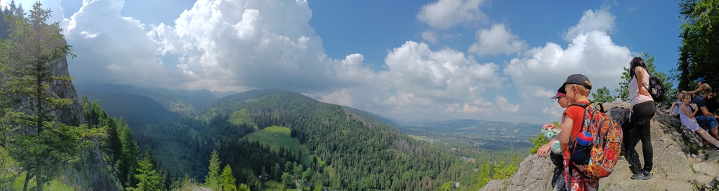 Wejście na Nosal z dziećmi